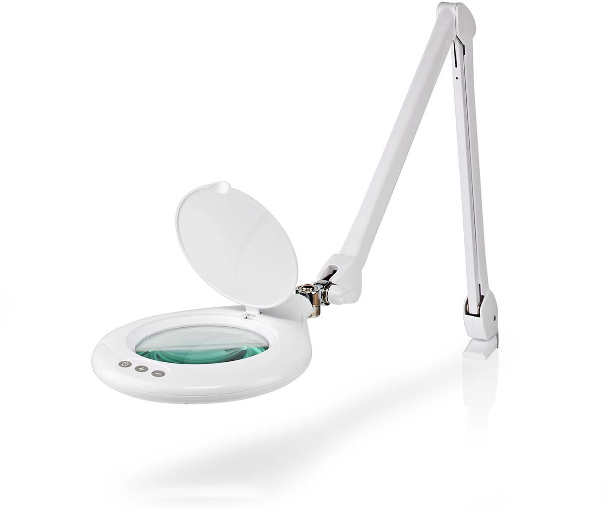 Lampka biurkowa Nedis biała (5412810413317)