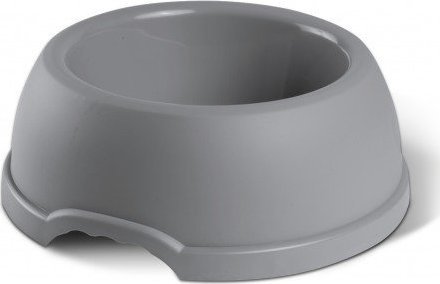 Barry King Miska plastikowa dla psów i kotów XXS, 0,2L, szara, śr. 13cm,