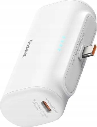 Powerbank Baseus Compact 5000mAh, 20W, USB-C (biały)