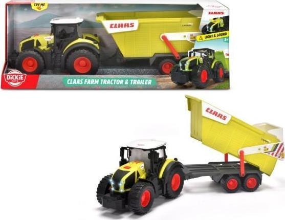 Dickie Traktor z przyczepą 64cm CLAAS FARM DICKIE
