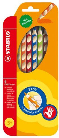 Stabilo Kredki Easycolor 6 kolorĂłw