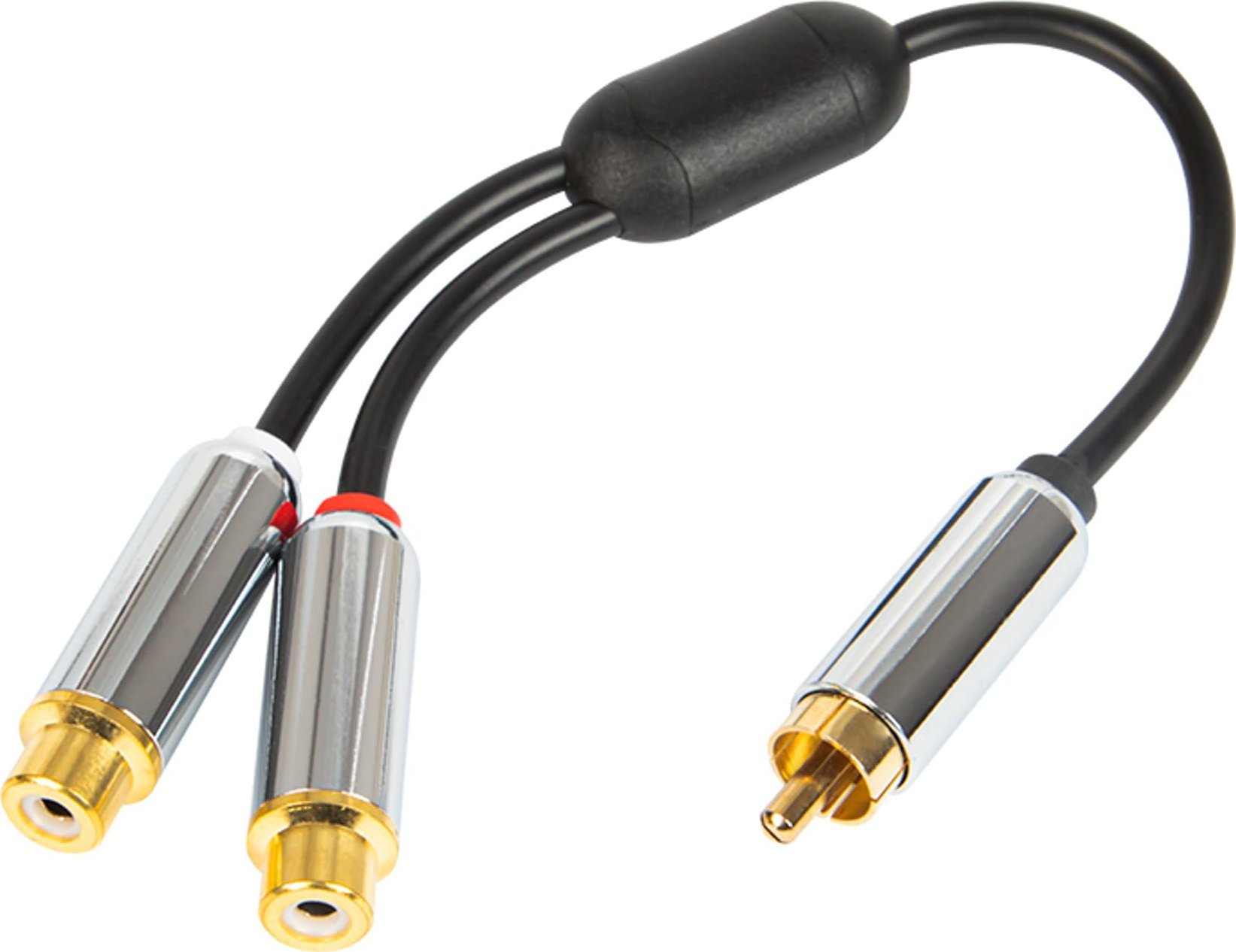 Kabel Blow 91-230# Rozg.rca: wt-2 gn metal z przew. 15cm