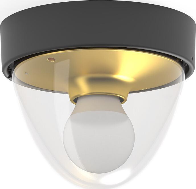 Lampa sufitowa Nowodvorski Przysufitowa lampa outdoor NOOK 7976 tarasowy plafon IP44 czarny