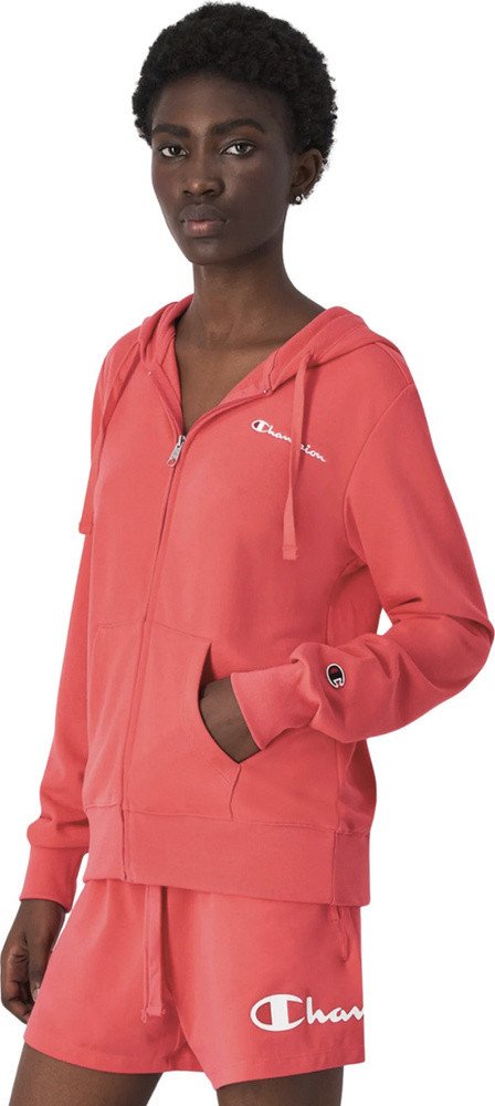 Bluza damska Champion Full Zip Hoodie Sweatshirt różowa 118099 PS203 S