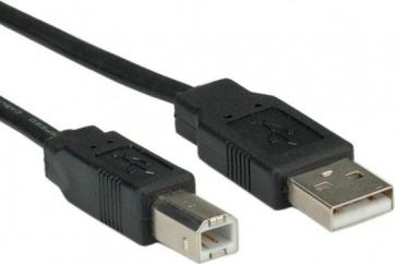 Kabel USB Roline USB-A - USB-B 0.8 m Czarny