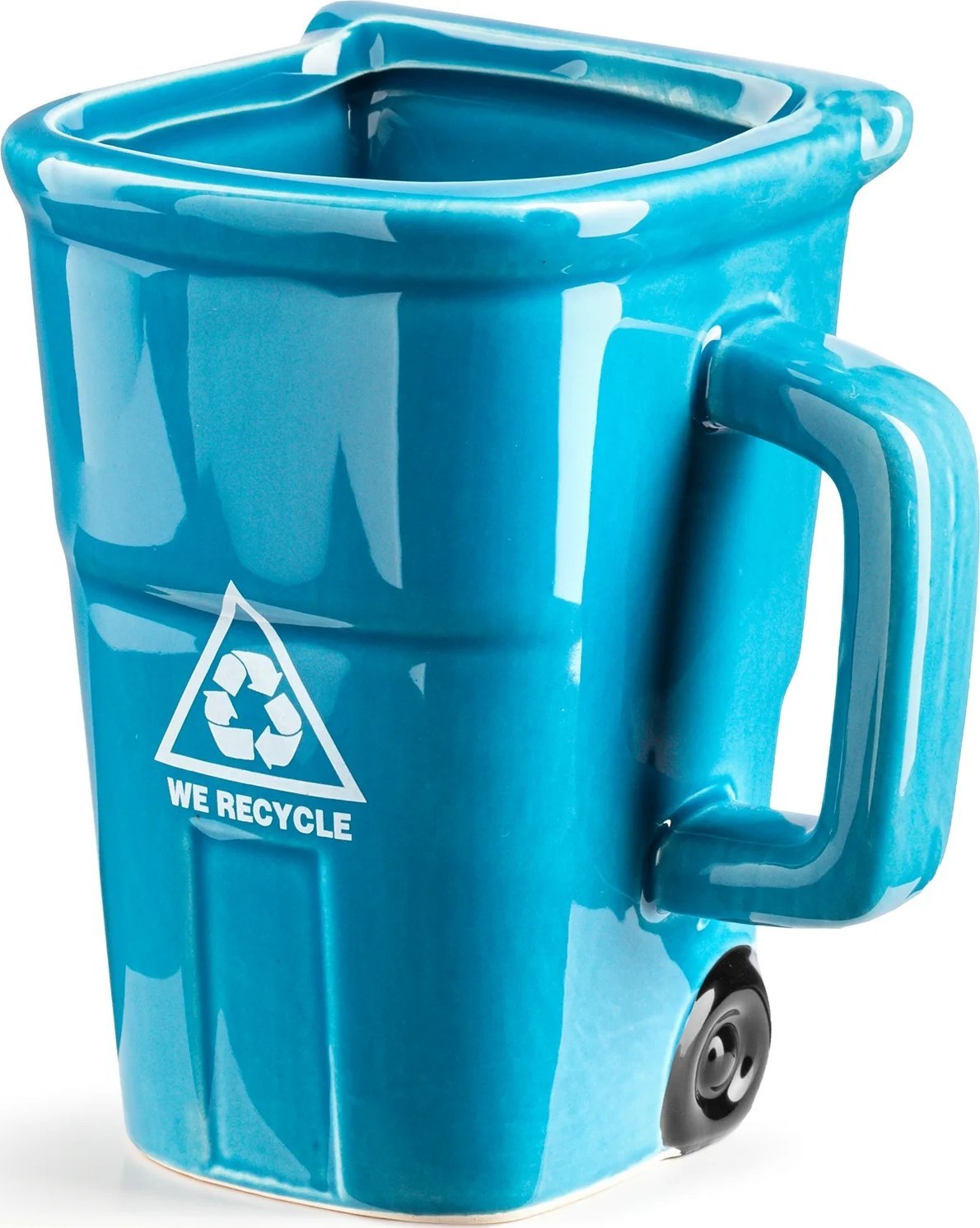 Niebieski Kubek Śmietnik - Pojemnik na Śmieci