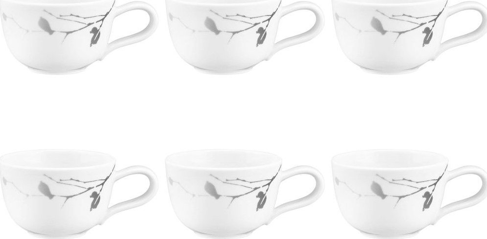 Zestaw 6 filiżanek do espresso 90 ml biały - porcelana Seltmann
