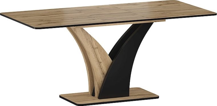 SIGNAL MEBLE Stół rozkładany VENTO dąb artisan/czarny 120(160)x68