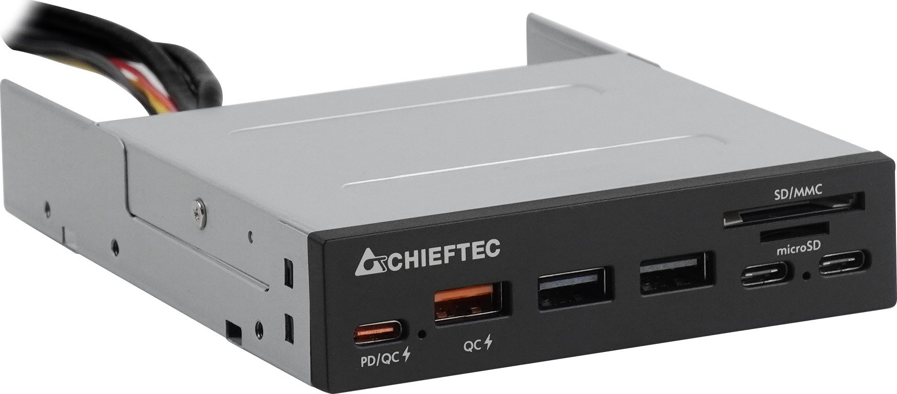 Chieftec Panel przedni 3x USB + 3x USB-C + czytnik kart (CRD-908H)