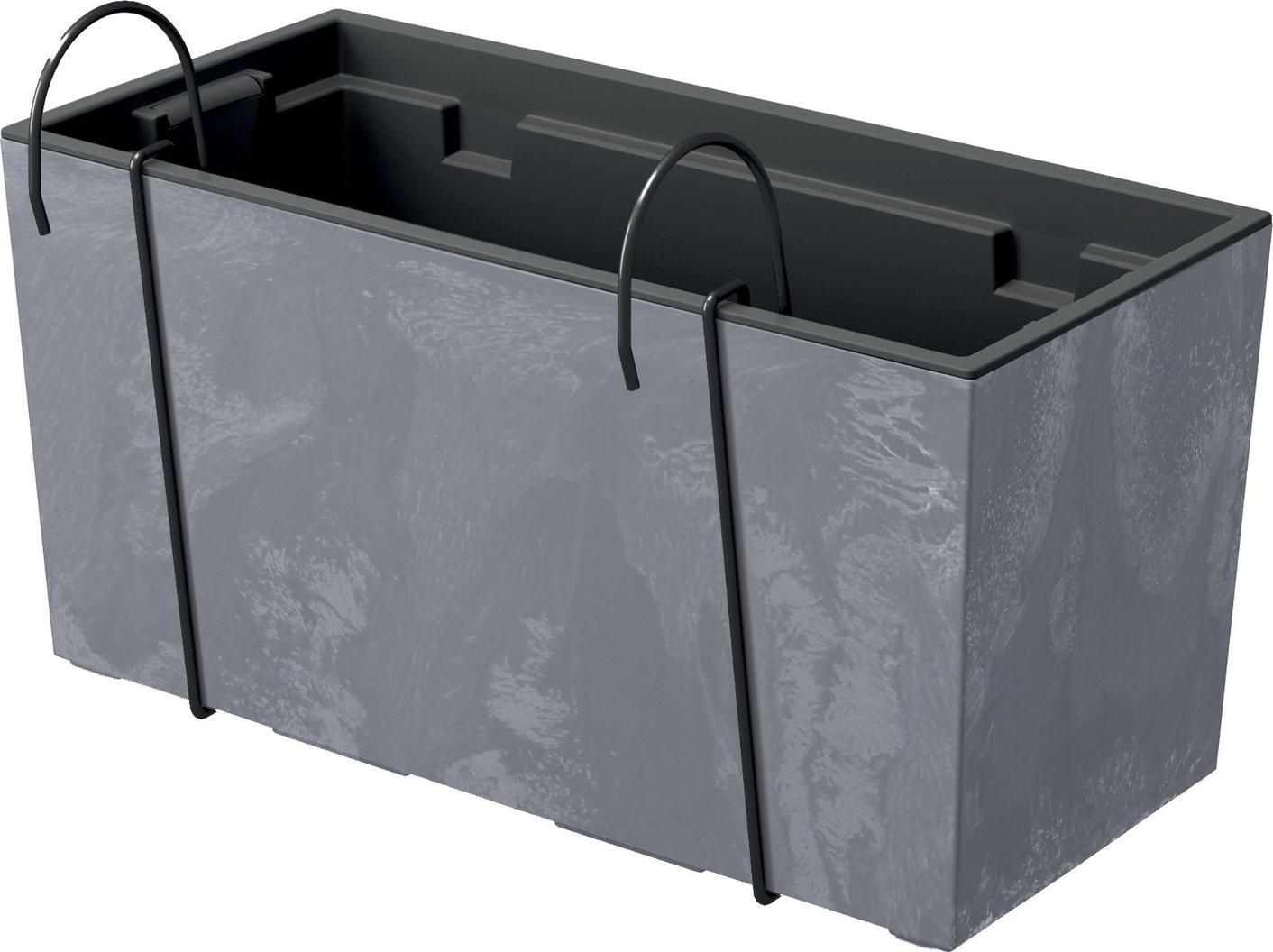 Prosperplast Doniczka z hakami Urbi Case Beton Effect DUC400EW marengo