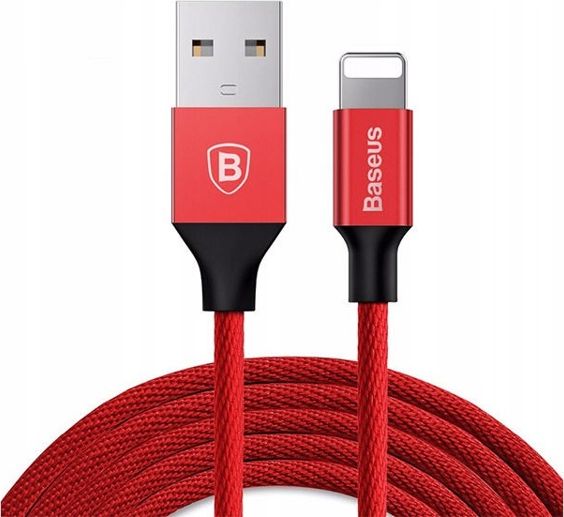 Kabel USB Baseus USB-A - Lightning 1.8 m Czerwony (CALYW-A09)
