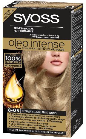 Syoss Farba do włosów Oleo 8-05 beżowy blond