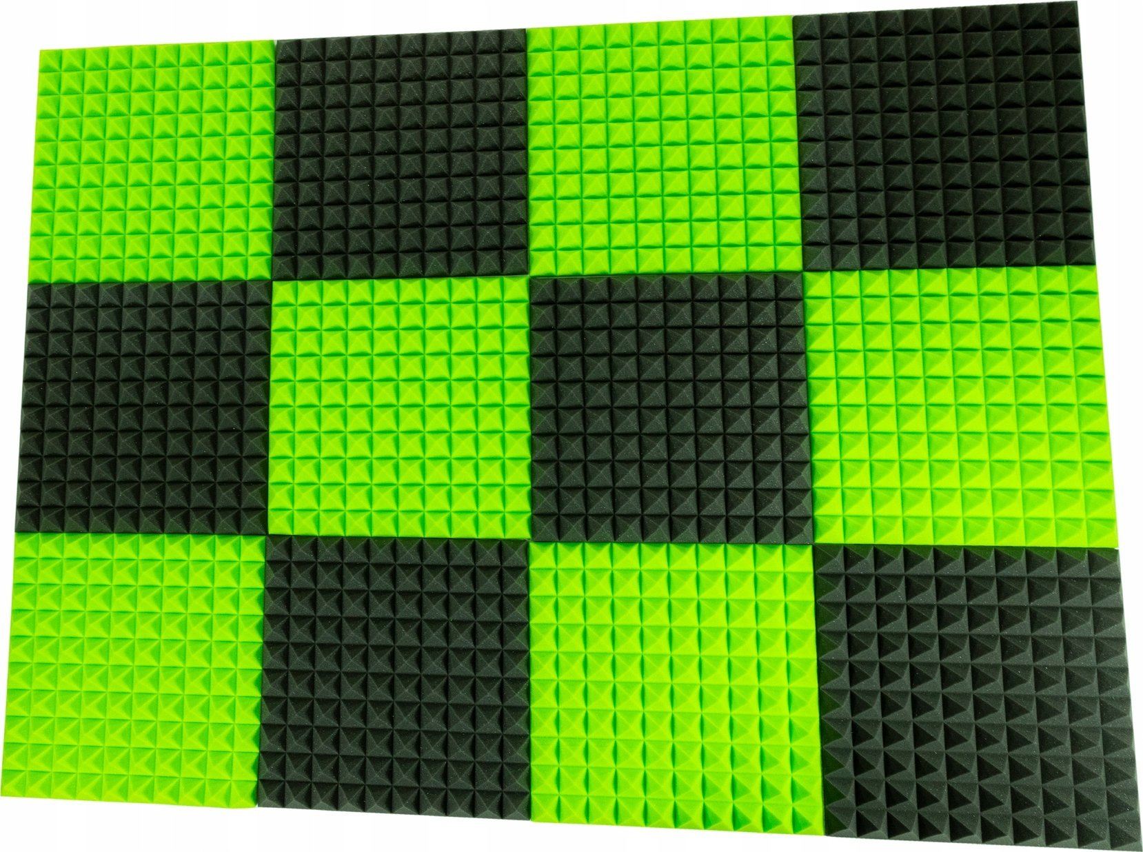 BITMAT Panele akustyczne piramidki na sufit 12 sztuk 3m2 - Idealne do nagłośnienia