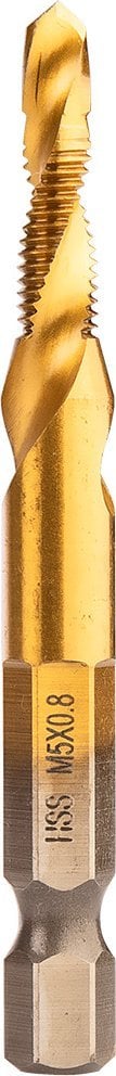 Wiertło gwintujące HSS TiN, M5x0,8 mm, Hex