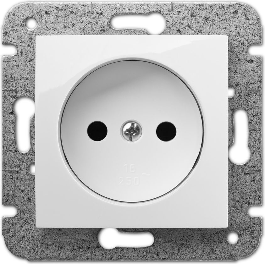 Elektro-Plast Gniazdo Carla pojedyncze białe (1731-10)