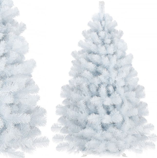 Springos Choinka sztuczna na stojaku Biała