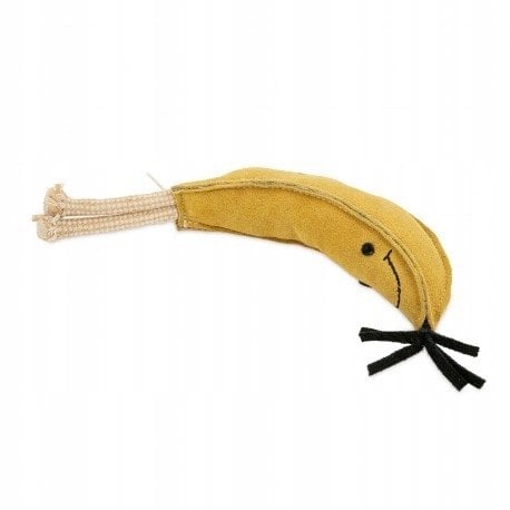 Barry King Zabawka dla psa, banan, skórzany, 26cmx20mm