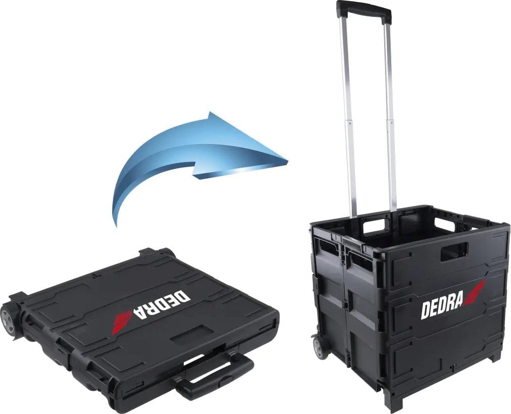 Wózek narzędziowy Dedra Wózek składany, skrzynka 43x38x41,5 cm