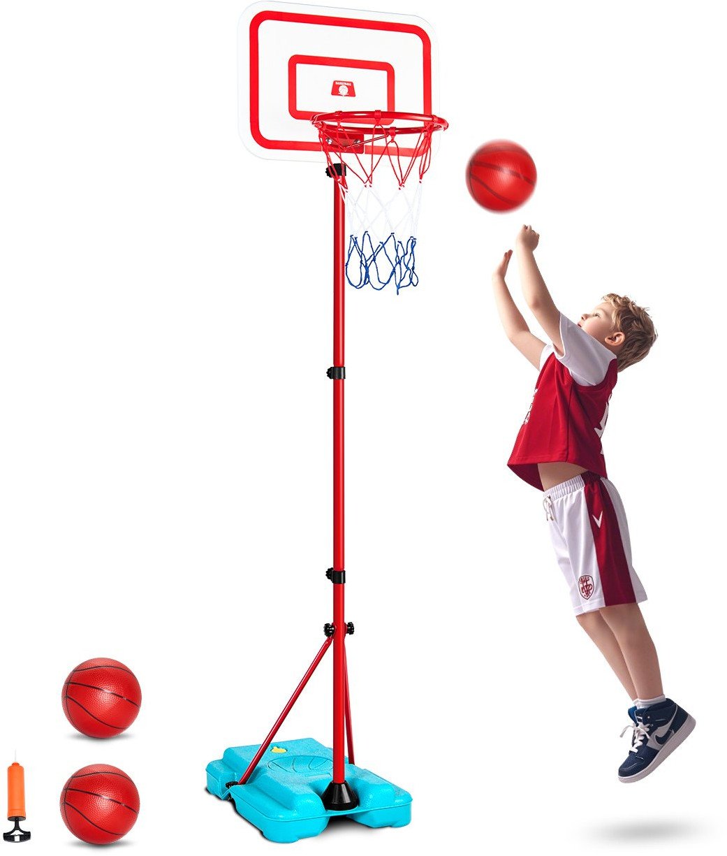 Kosz do Koszykówki dla Dzieci z Regulacją Wysokości 1040-1900 mm