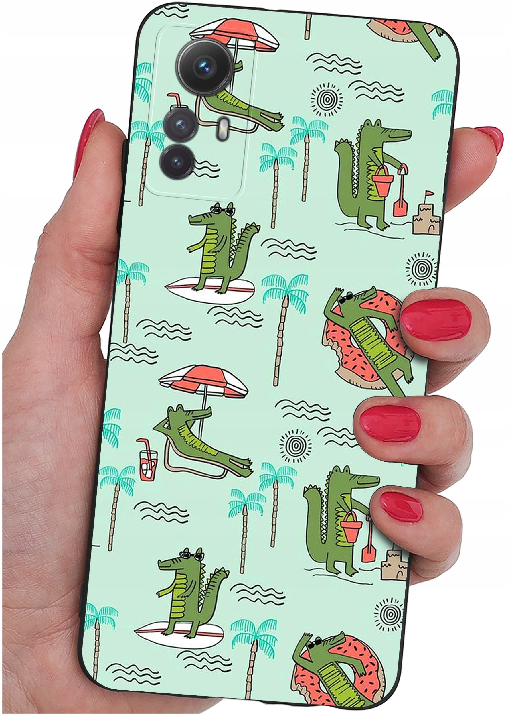 ETUI do Xiaomi Redmi Note 12S | WZORY | SILIKONOWE MATT CASE + SZKŁO 9H