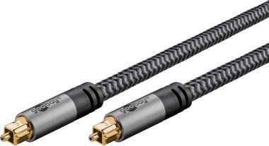 Kabel Goobay Kabel TOSLINK, 2 m, Sharkskin Grey - Długość kabla 2 m