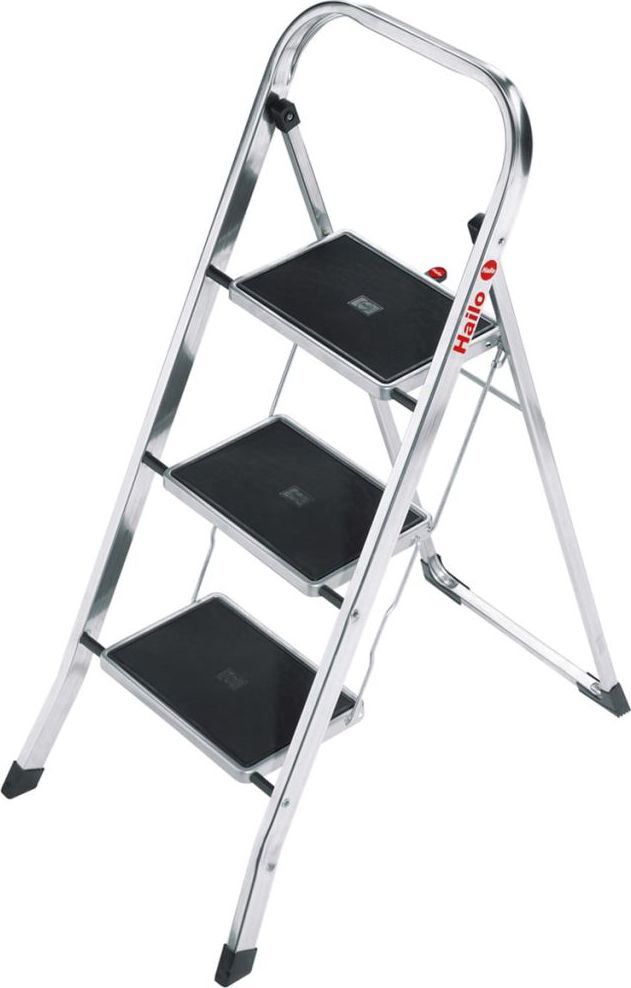Hailo Drabina wolnostojąca jednostronna aluminiowa 3 stopniowa (4007126439345)