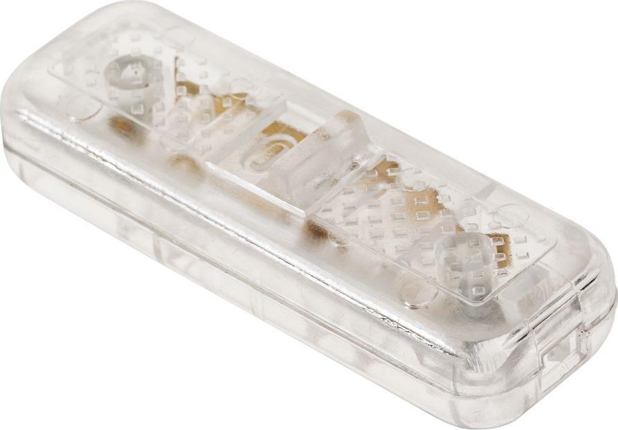 Złącze przełącznik przelotowy przeźroczysty 2A/250V
