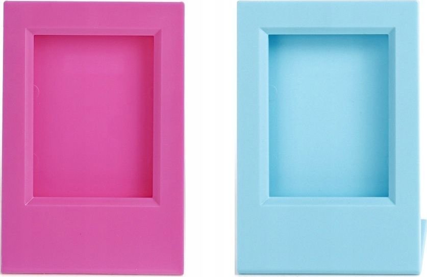 Ramka LoveInstant 2x Ramka + Pudełko na Zdjęcia do FUJIFILM INSTAX Mini 12 11 9 8 7s 70 90 50 40 EVO LiPlay Link 2 SE / Różowa i Niebieska
