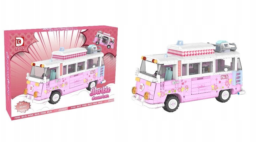 Ruchome klocki Konstrukcyjne Kamper Bus 852 elementów Barbie