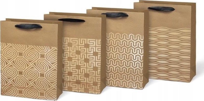 MFP paper torebka na prezent L LUX kraft mix 68 (225x335x100) 5252702