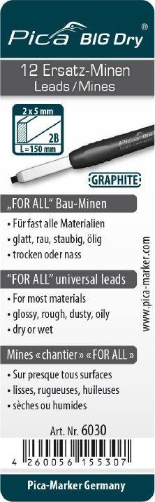 PICA PICA WKŁADY WYMIENNE GRAFITOWE DO BIG DRY PICA6030