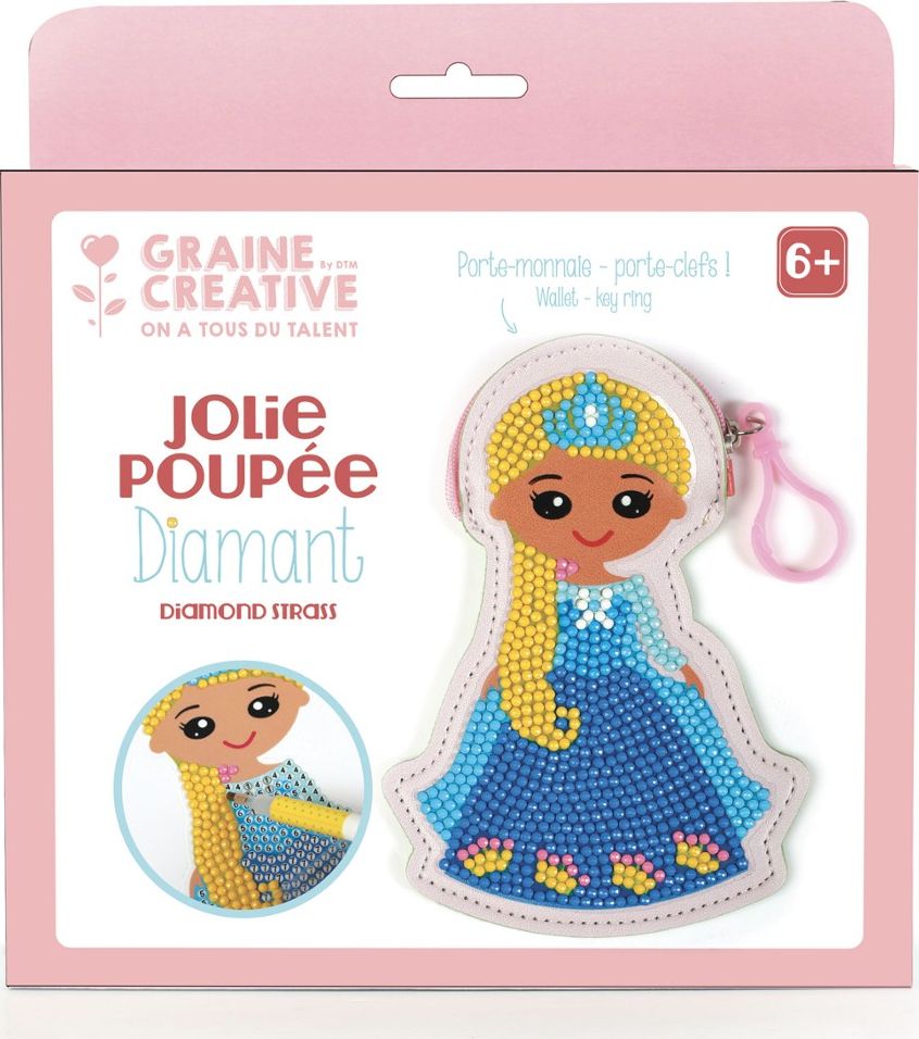 Graine Creative Portmonetka Diamentowa Moz. Księżniczka