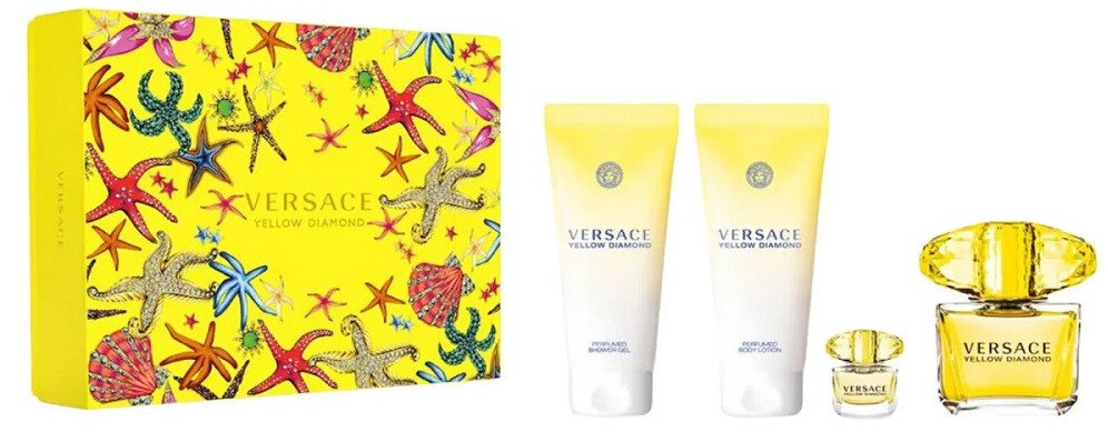 Versace Żel Pod Prysznic 100Ml + Balsam Do Ciała 100Ml + Miniaturka 5Ml + Woda Toaletowa 90Ml