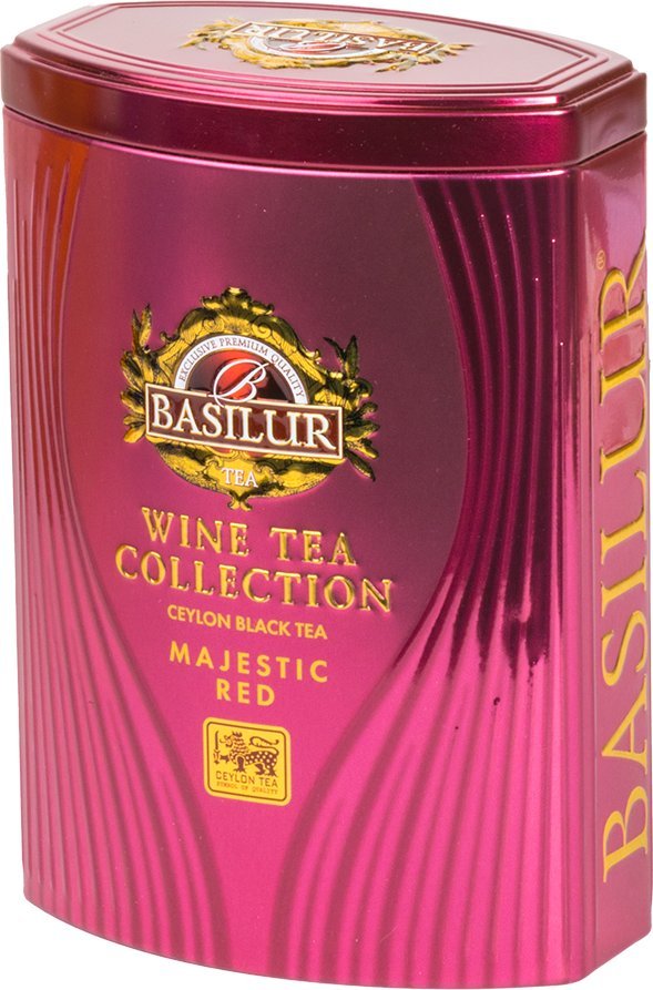 Basilur Basilur MAJESTIC RED czarna herbata liść Ceylon CZERWONE WINO puszka - 75 g