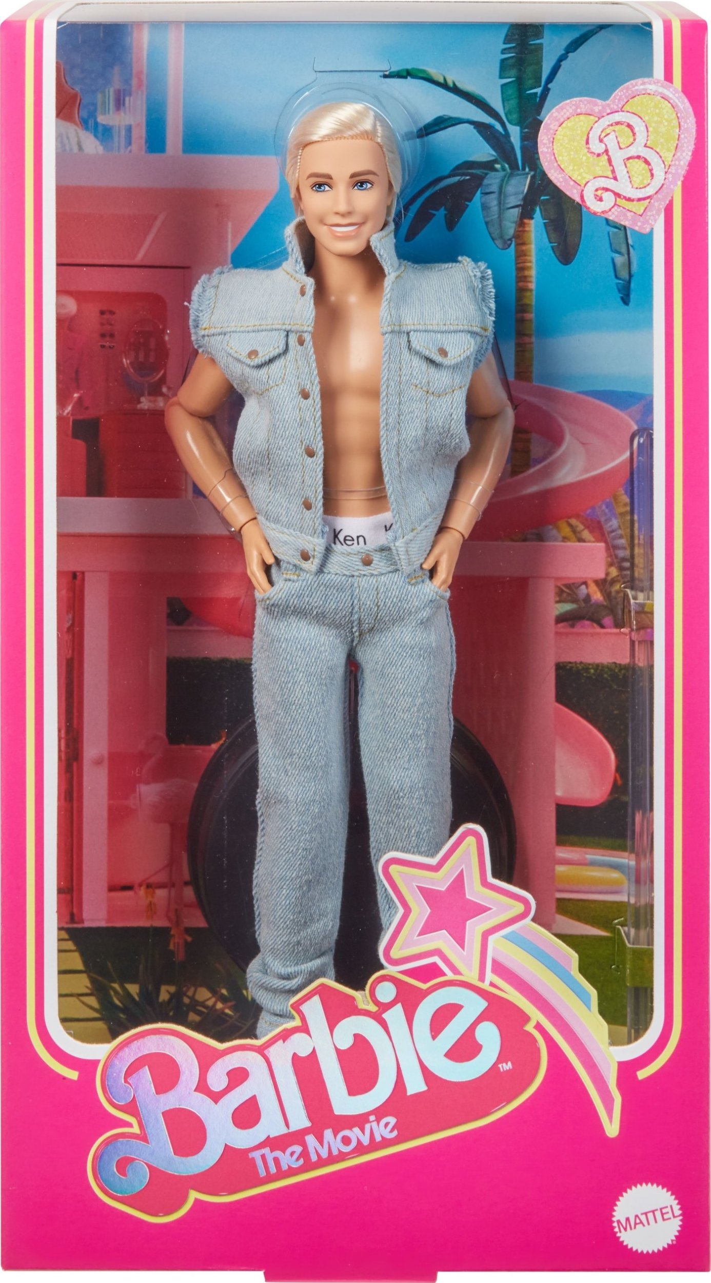 Figurka Mattel Mattel Barbie Signature The Movie - Ken doll from the film in jeans outfit and original Ken underwear, toy figure