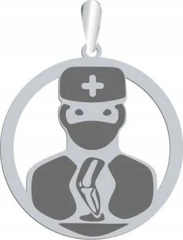 Radziszewska Jewellery Zawieszka Srebrna Ortopeda GRAWER GRATIS