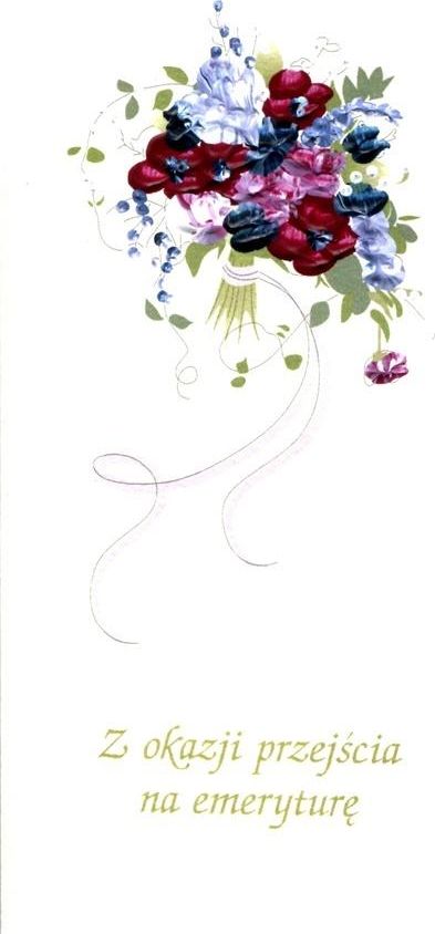 MAK Karnet Emerytura DL E01 - Bukiet