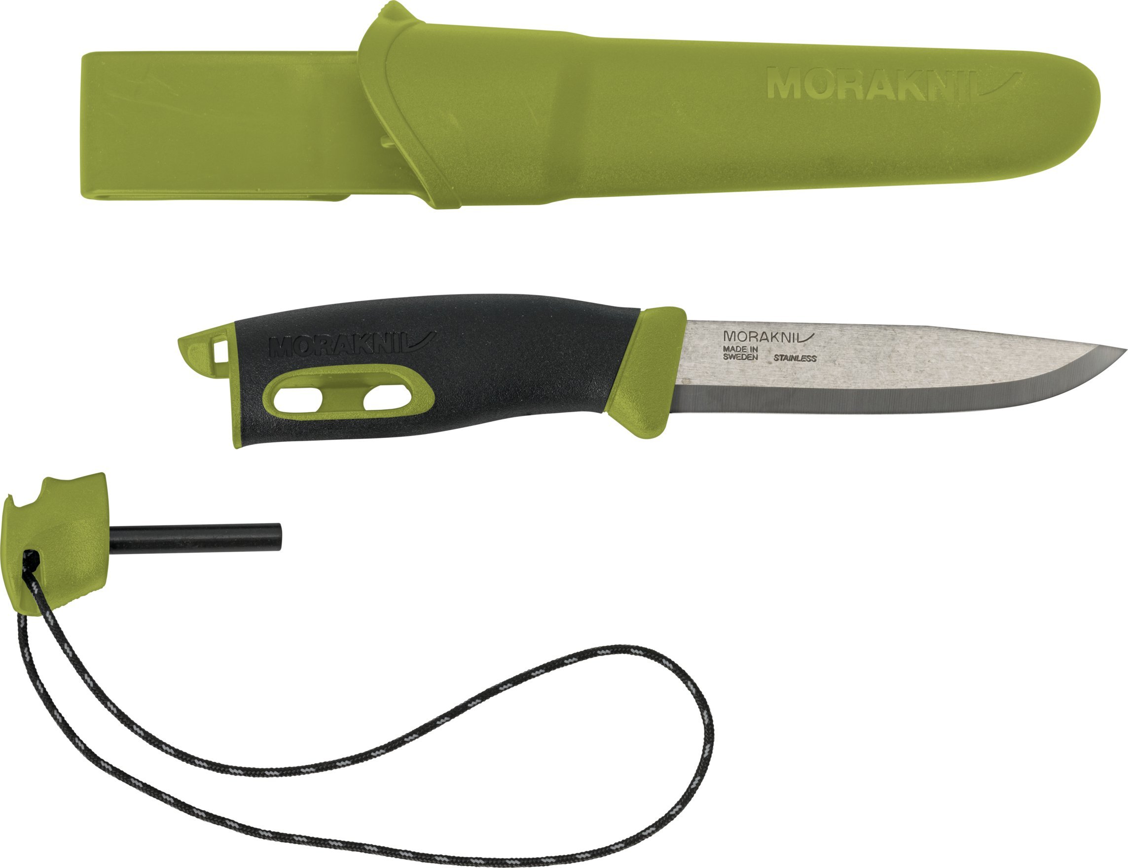 Morakniv Morakniv Stovyklavimo peilis su ugnies skeltuvu Companion spark (S), 104mm, žalias