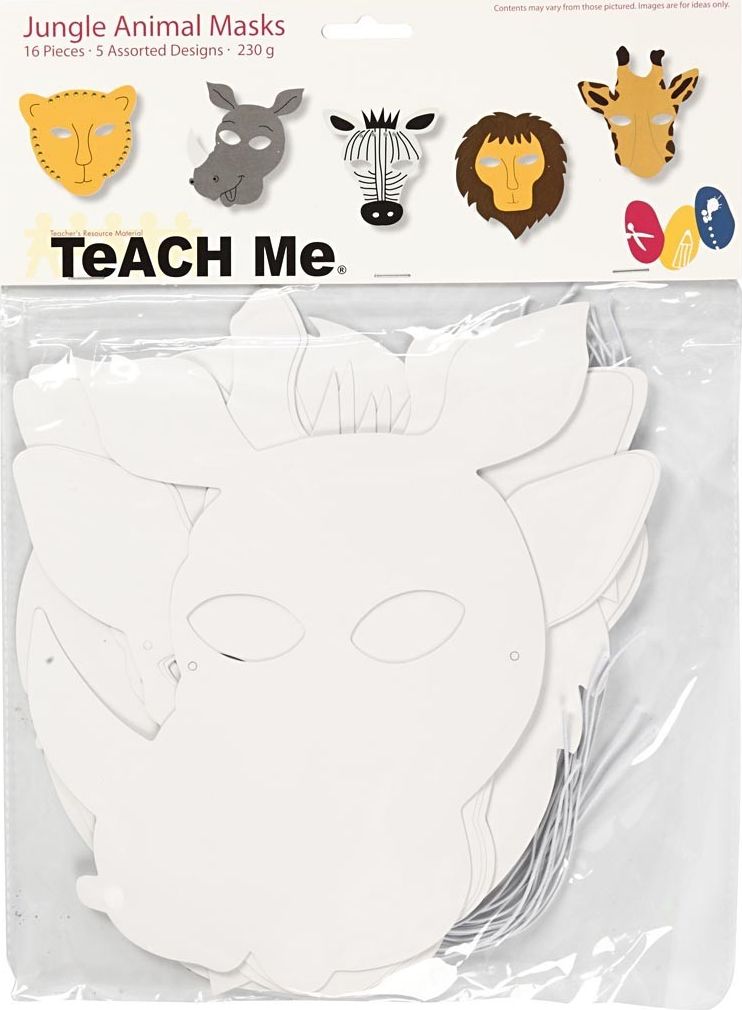 Creativ Company Maski papierowe Zwierzęce Sawanna 16szt.