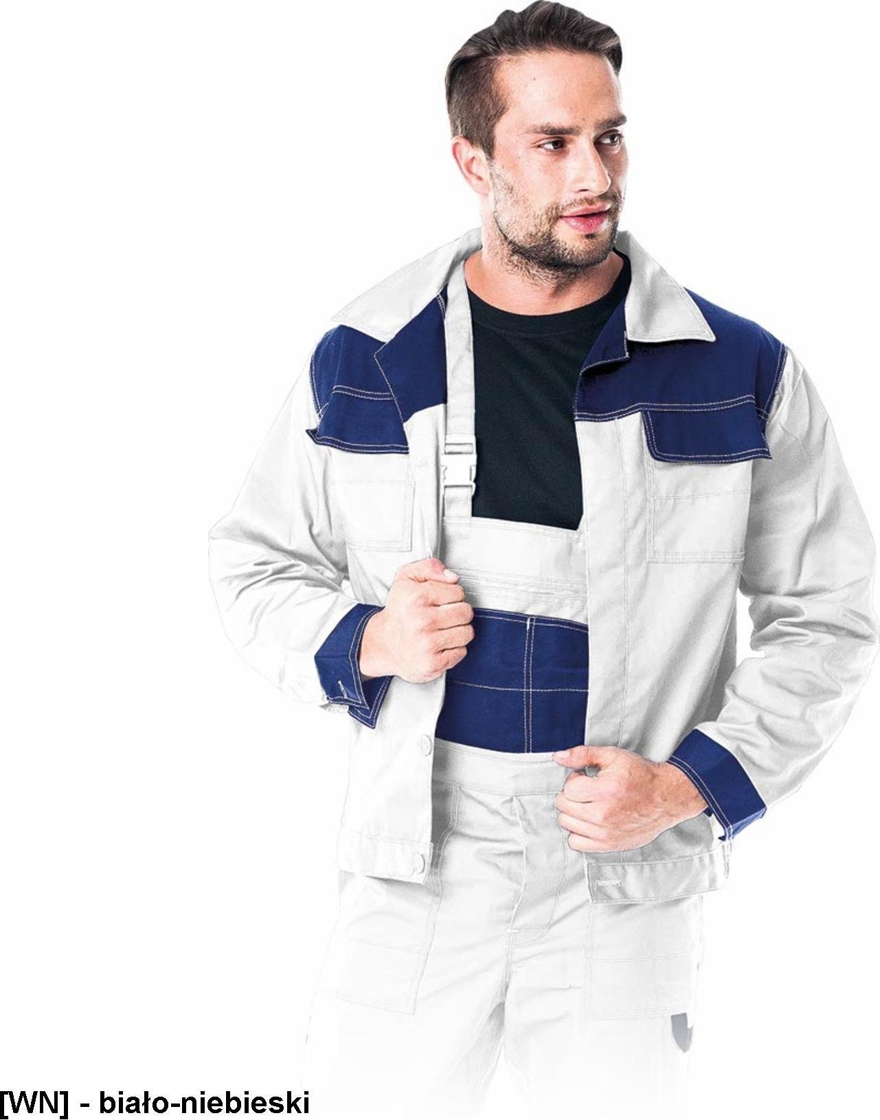 R.E.I.S. MMB - Bluza ochronna Multi Master - biało-niebieski L