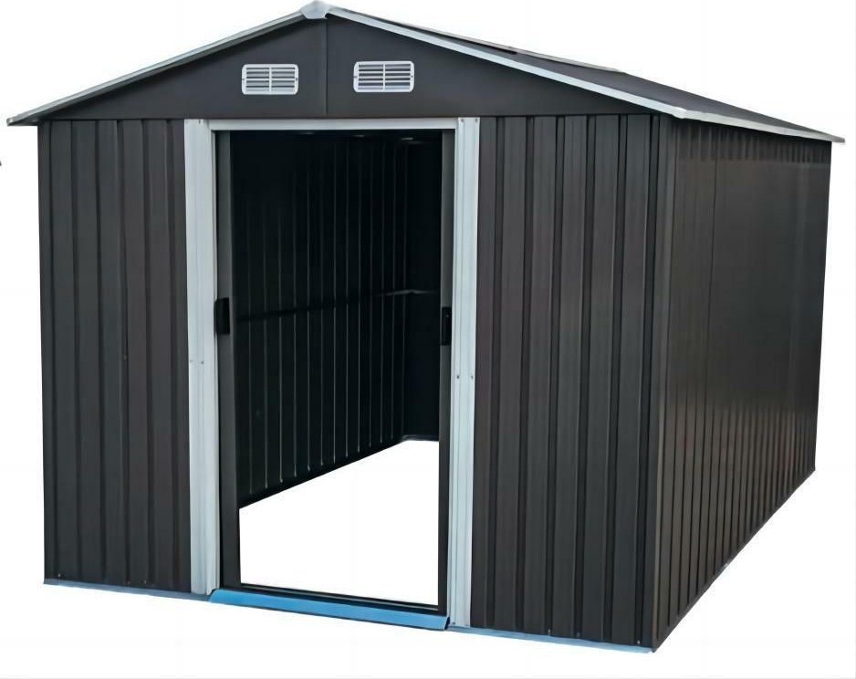 Domek metalowy na narzędzia blaszak, szopa 257x257x192 szary antracytowy