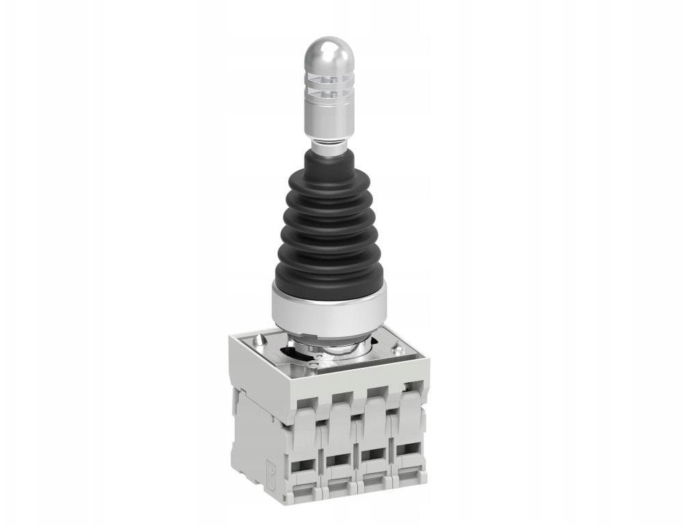 Lovato Electric Joystick czterokierunkowy metalowy 22mm z samopowrotem z blokadą mechaniczną w komplecie adapter i 4 zestyki 1Z LPSJ410