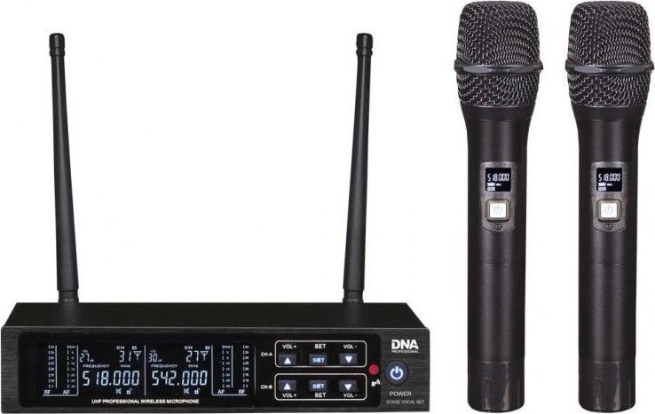 Mikrofon Bitmat DNA STAGE zestaw bezprzewodowy 2x mikrofon wokalowy