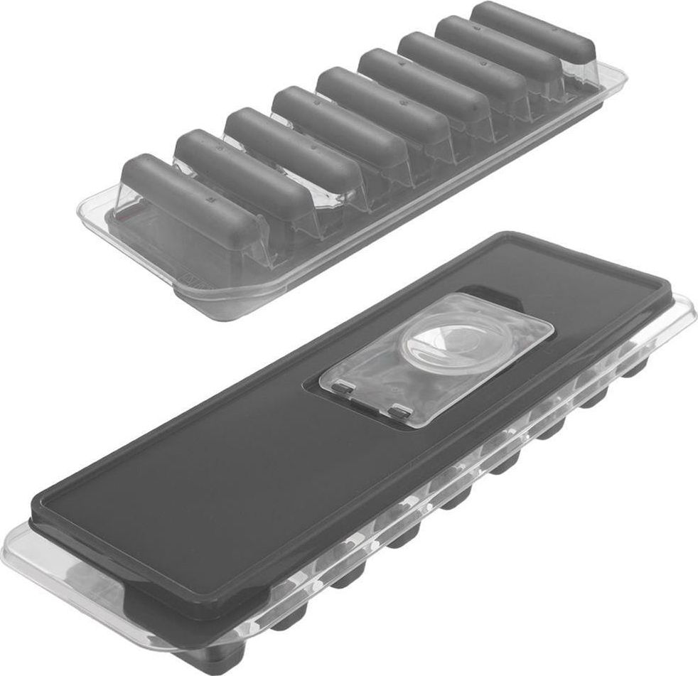 Orion Forma SILIKONOWA na lód, do kostek lodu, z pokrywką, podłużne kostki, łatwe wyciąganie