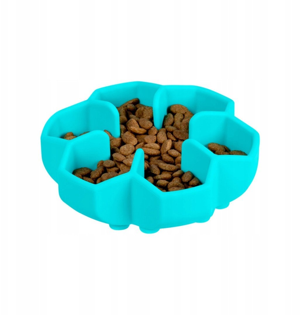 WAU DOG MISKA SILIKONOWA SPOWALNIAJĄCA 450ml NIEBIESKA