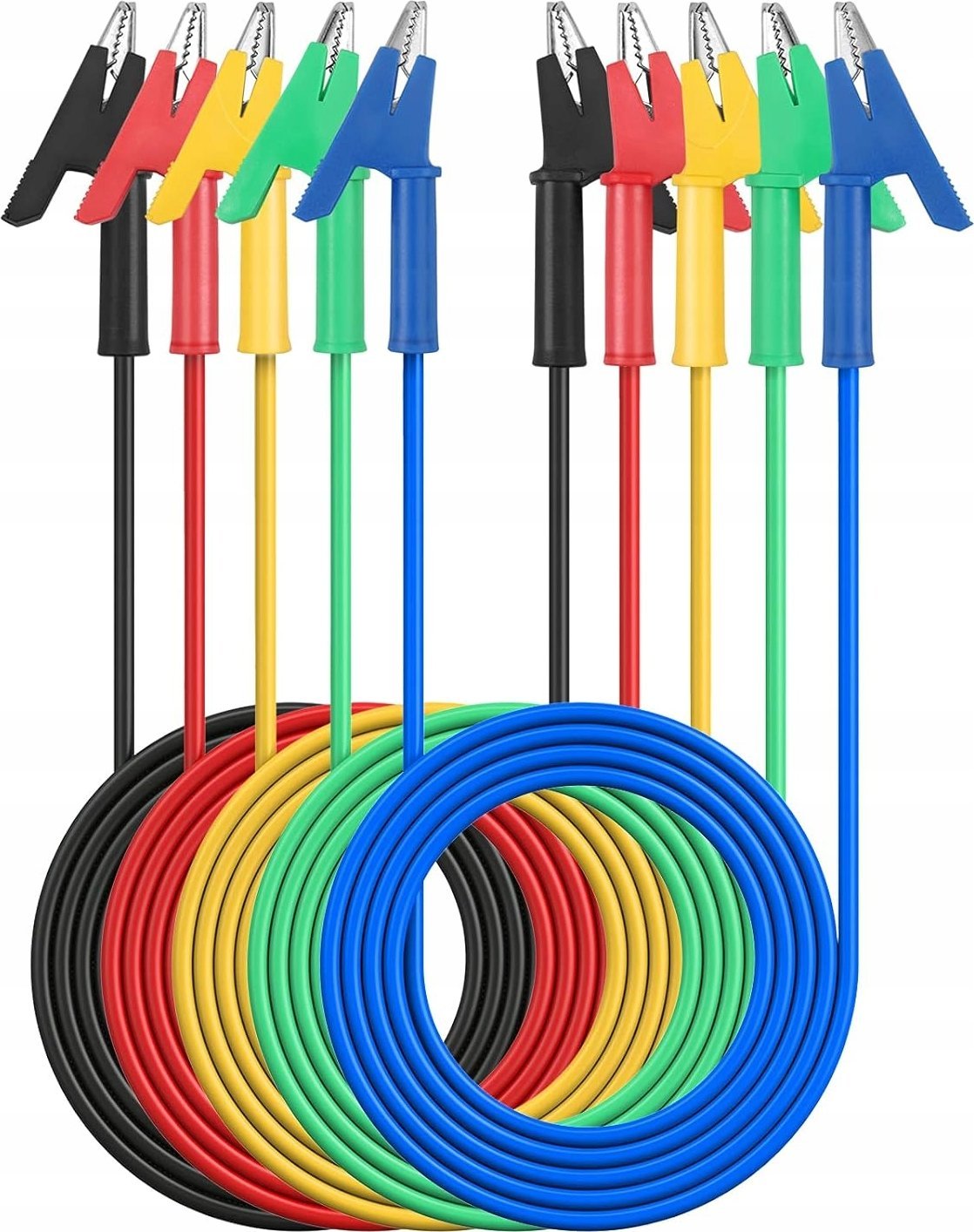 Rosfix KABEL POMIAROWY KABLE PRZEWODY KROKODYLKI KROKODYLEK 15A 1000V 1M ŻÓŁTY