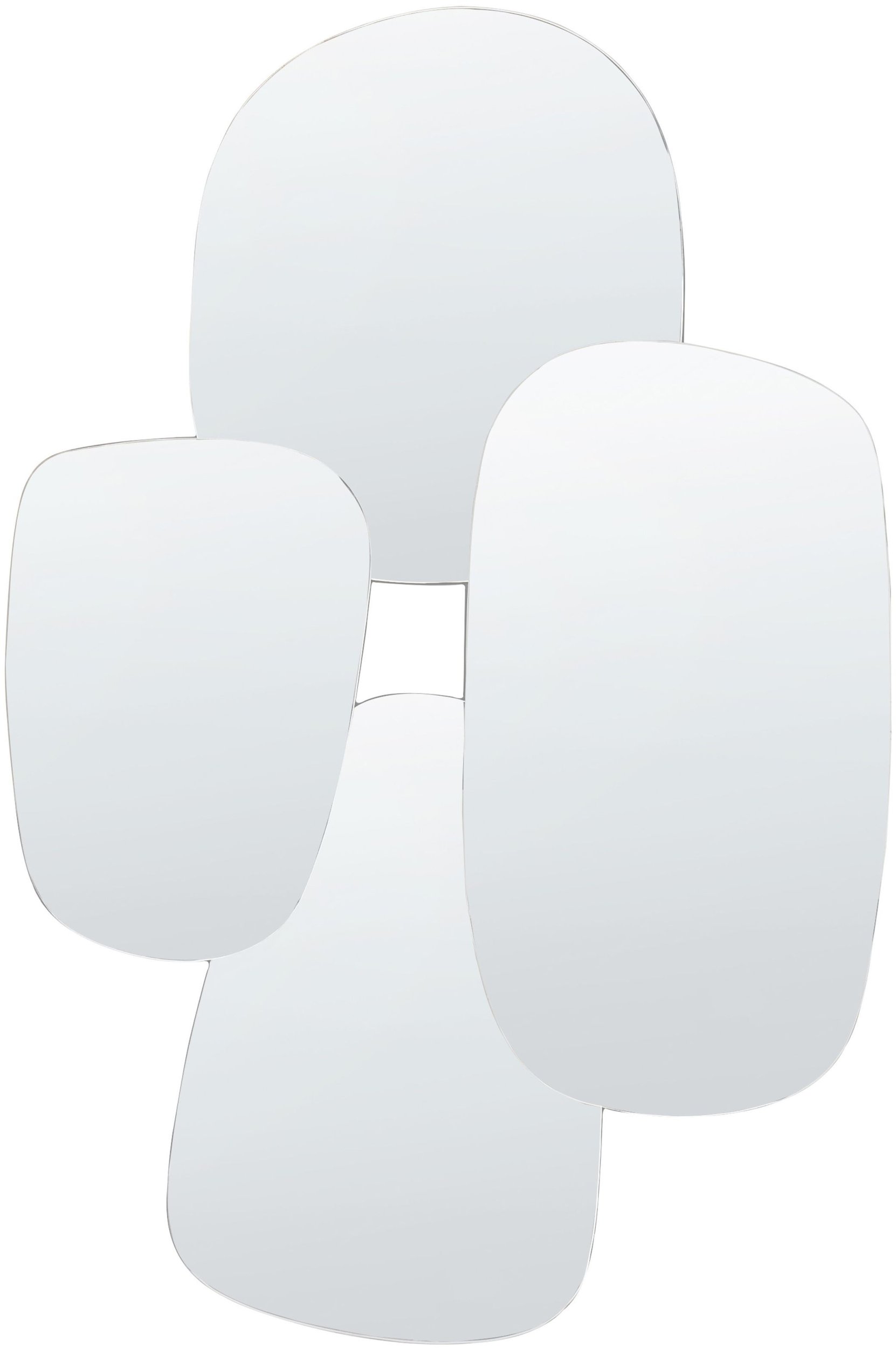 Beliani Lustro ścienne 120 cm Srebrny VOUZON