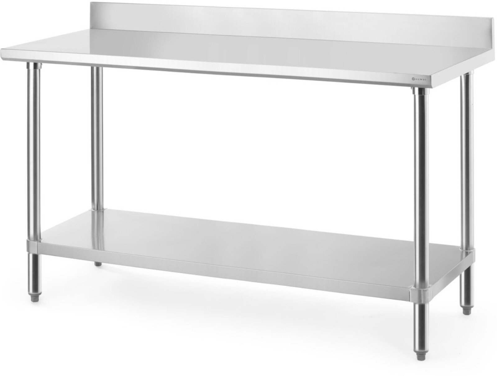 Hendi Stół przyścienny z półką rantem skręcany Budget Line 160x60x95 cm