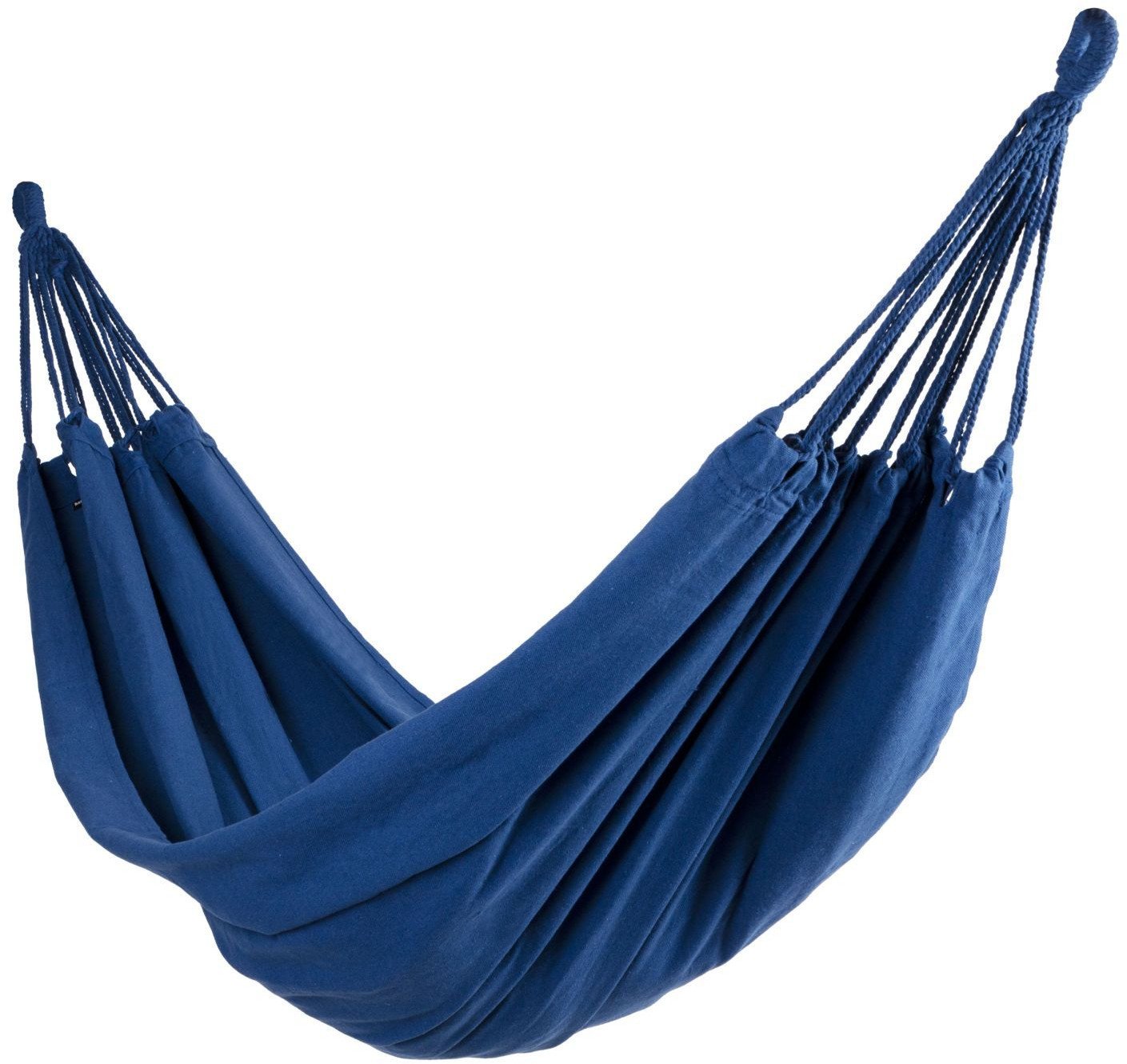 Hamak ogrodowy bujak huśtawka leżak 200x100cm granatowy