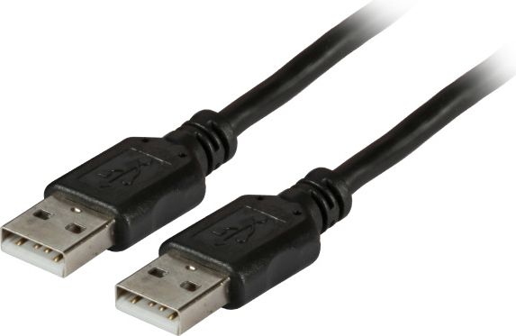 Kabel USB EFB USB-A - USB-A 1 m Czarny (K5253SW.1)